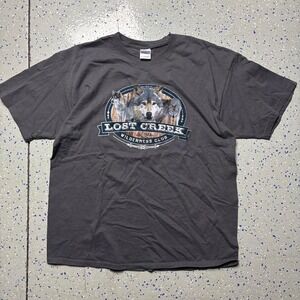 Lost Creek Wilderness Club Grey Short Sleeve Mens XL Nature T-Shirt